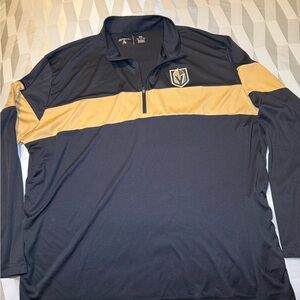 Antigua Navy and Gold Men's Sweatshirt Vegas golden knights VGK